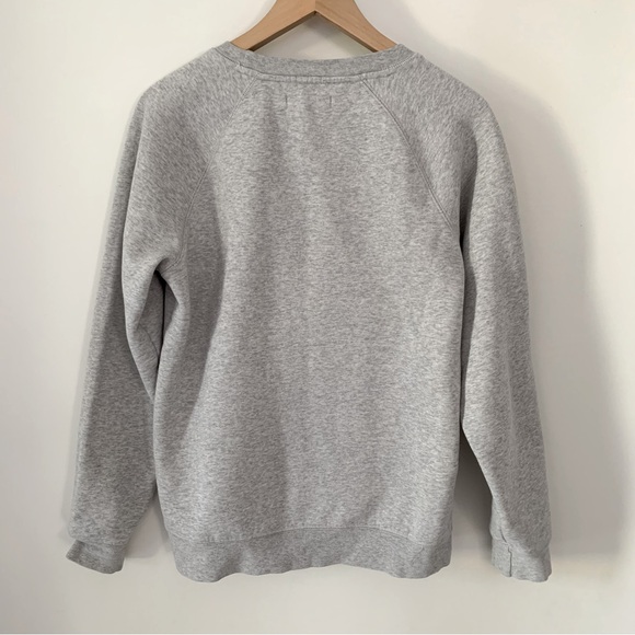 Brunette The Label “Brunette” Crewneck Sweatshirt Grey - Picture 8 of 9